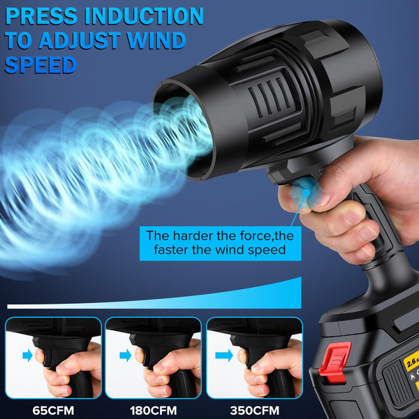 Markam's™ Cordless Turbo Air Blower – Multi-Purpose High-Speed Cleaner